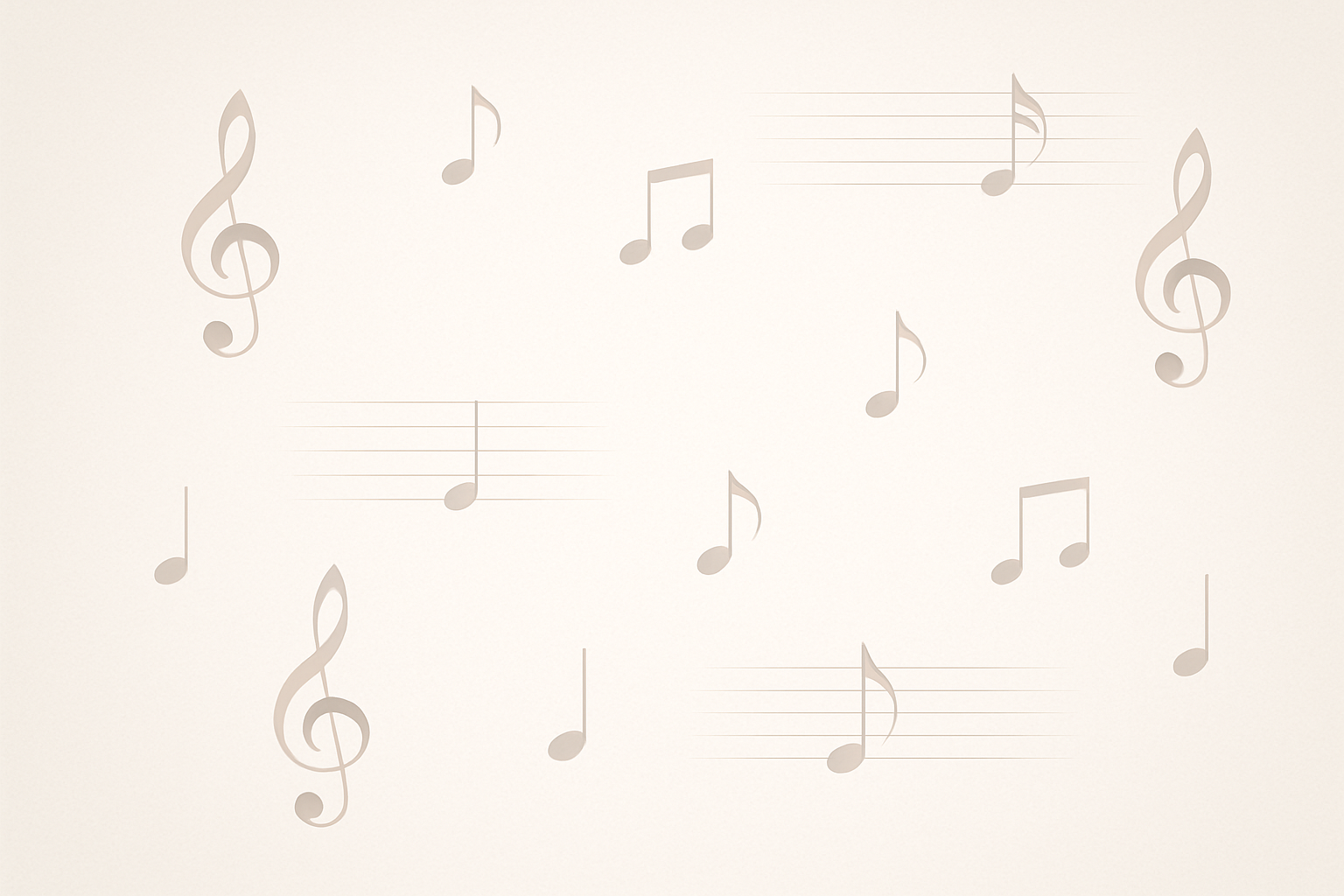 minimalistic music themed backround with musical notes